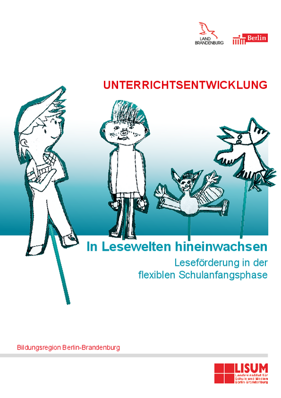 Cover der Handreichung In Lesewelten hineinwachsen – Leseförderung in der flexiblen Schulanfangsphase