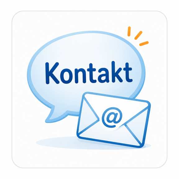 Icon für Kontakt mit E-Mail-Adresse
