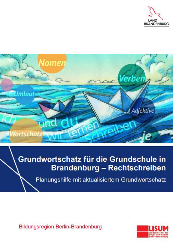 Titelbild der Handreichung Grundwortschatz für die Grundschule in Brandenburg