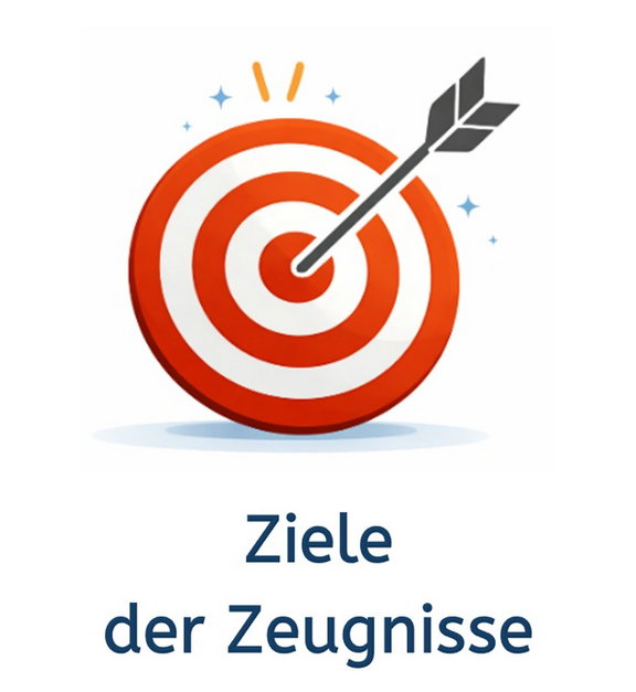 Zielscheibe mit Pfeil in der Mitte