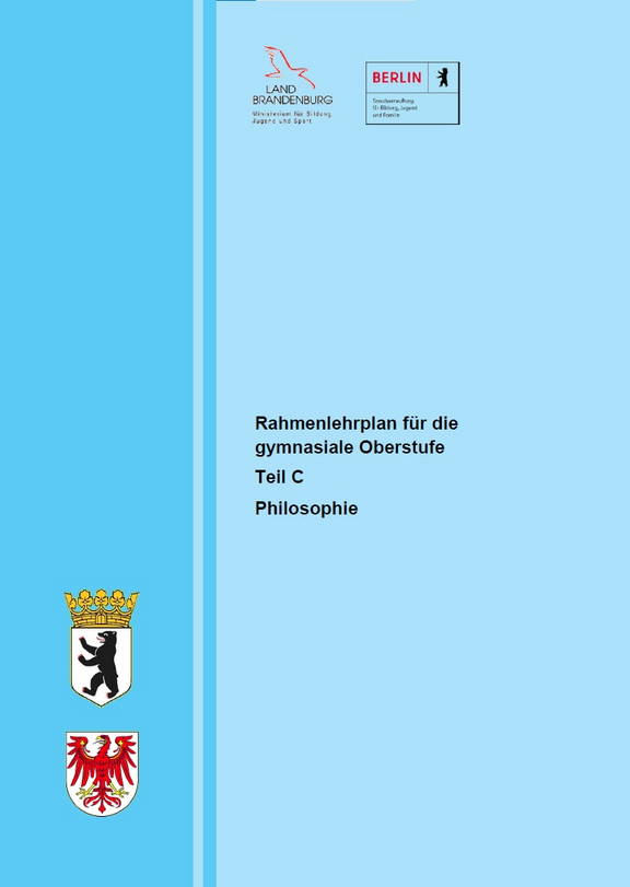Cover des Rahmenlehrplans für die gymnasiale Oberstufe im Fach Philosophie