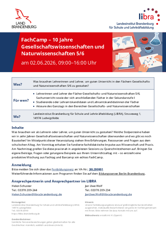 Flyer der Veranstaltung