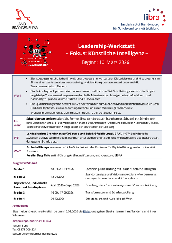 Veranstaltungsinformation