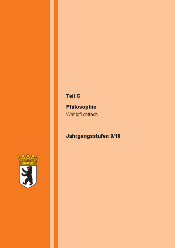 Cover des RLP Philosophie (Wahlpflichtfach 9-10 Berlin)