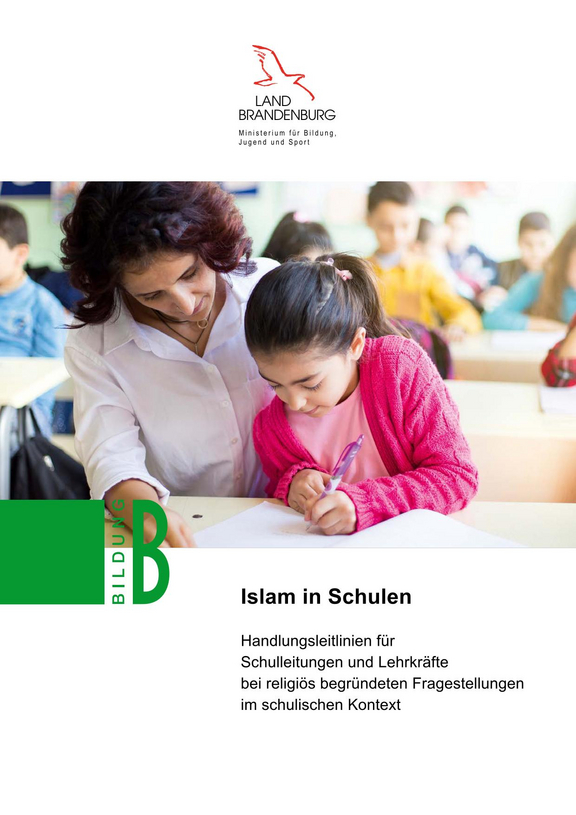 Cover der Veröffentlichung 'Islam in Schulen'