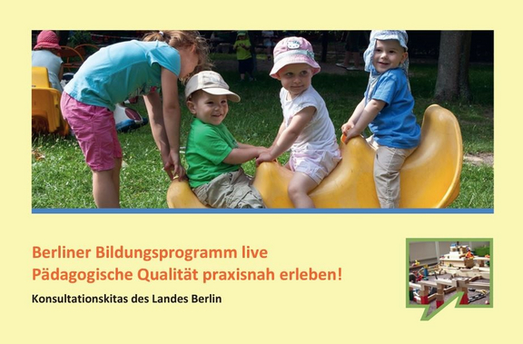 Bild vom Flyer Berliner Bildungsprogramm live