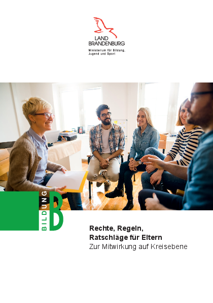 Cover der Broschüre Rechte, Regeln, Ratschläge für Schülerinnen und Schüler zur Mitwirkung auf Kreisebene