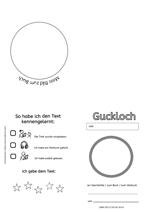 Guckloch für Schulanfängerinnen und Schulanfänger