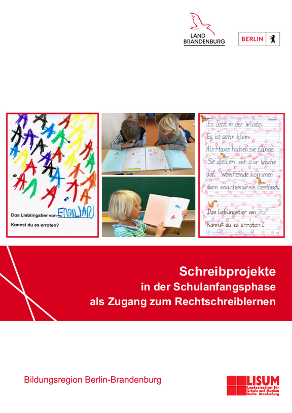 Handreichung Schreibprojekte in der Schulanfangsphase Cover der Handreichung Schreibprojekte in der Schulanfangsphase