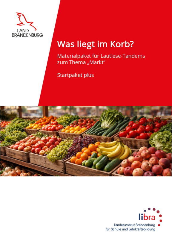 Materialpaket f&uuml;r Lautlese-Tandems zum Thema "Markt"