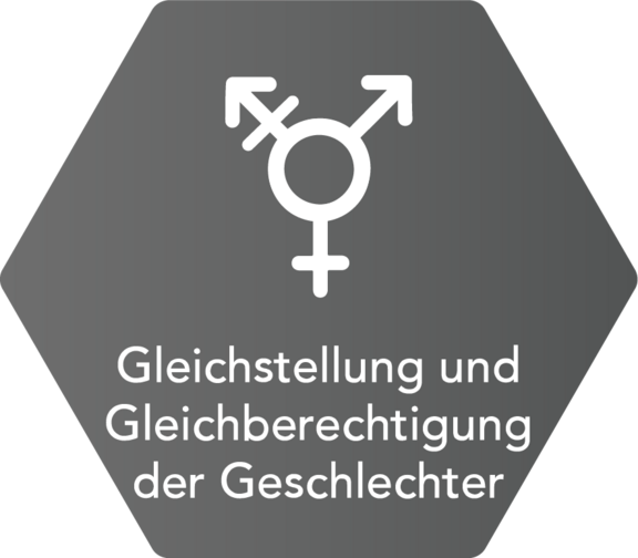 Gleichstellung und Gleichberechtigung der Geschlechter (Gender Mainstreaming) Symbol