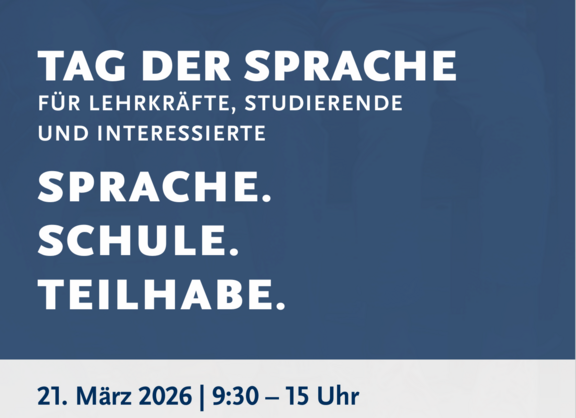 Folie Tag der Sprache am 21.03. von 09:30 - 15:00 Uhr