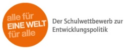 Logo Schulwettbewerb zur Entwicklungspolitik "alle für Eine Welt für alle"
