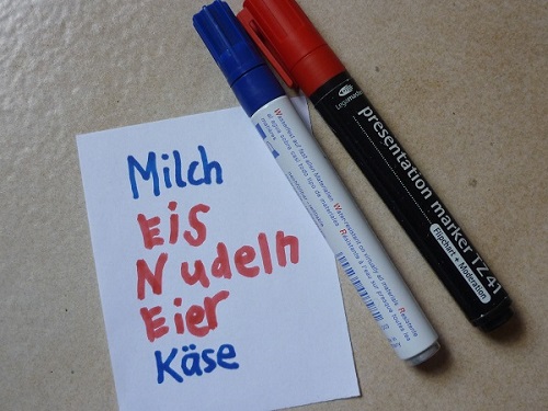 Bild Gemeinsamer Einkaufszettel