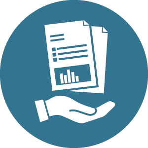 Schulentwicklung Unterst&uuml;tzungsangebote: eine Hand tr&auml;gt Dokumente