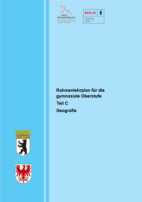 Cover des Rahmenlehrplans für die gymnasiale Oberstufe im Fach Geografie