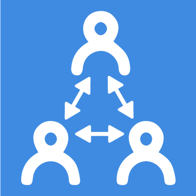 Symbolische Daarstellung einer Gruppe im wechselseitigen Dialog